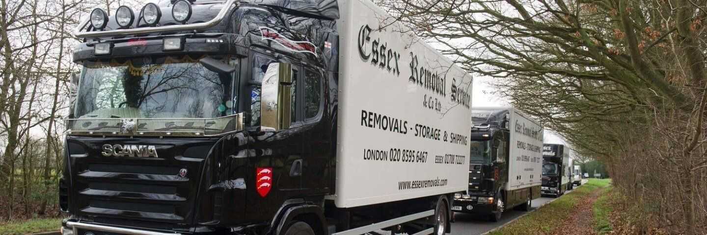 Essex Removals trucks en route